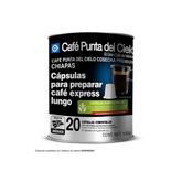 20 Cápsulas compatibles Express Lungo Región Chiapas